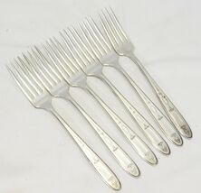 Community Plate Grosvenor Dinner Forks Silverplate 7 3/4" Lot of 6 - $21.55
