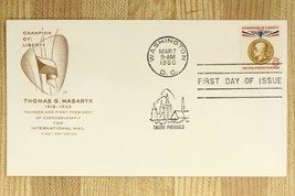 Vintage FDC Postal History 1960 Thomas Masaryk Champion Liberty Czechosl... - $7.60