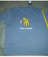 Life Is Good Rocket American Flag Tshirt XL - $39.66 CAD
