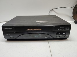 Emerson VCR 4010 4-Head VCR VHS Tape Player &amp; Recorder - For Parts Not W... - £17.52 GBP
