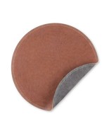 Better Homes &amp; Garden Persia Faux Leather Placemat Brown 15&quot; Round 1pc Gift - $338.71 MXN
