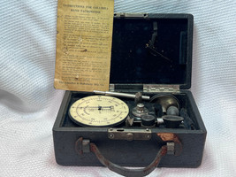 Vtg American  Schaeffer &amp; Budenberg Mfg Co Columbia Hand Tachometer Set ... - £55.28 GBP