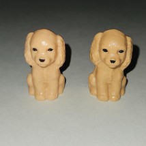 2 VTG Barbie Pet Lovin&#39; 28880 Tan Dog Replacements Cocker Spaniel Toy Lo... - £11.85 GBP