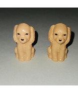 2 VTG Barbie Pet Lovin&#39; 28880 Tan Dog Replacements Cocker Spaniel Toy Lo... - £11.72 GBP