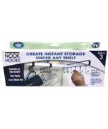 Nook Hooks - Solid Metal Construction Set of 3 Fits Standard Shelves &amp; C... - $16.92 CAD