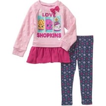 Shopkins  Girls 2 piece Long Sleeve Shirt Outfits  Sizes-5 or 6 NWT - £11.00 GBP