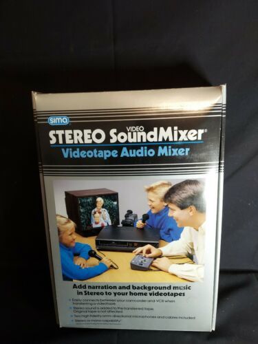 Vintage SIMA Video Sound Mixer Video Tape Audio Mixer 1988 Model NOS - $21.28