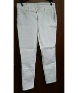 Old Navy Mid-Rise Super Skinny Brite White Stretch Jeans  SZ 10 (32x26) - $20.00