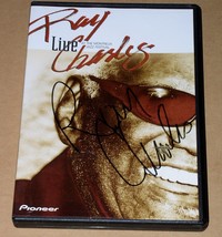 Ray Charles Live Autographed DVD At The Montreux Jazz Festival 2002 Pioneer - £159.66 GBP