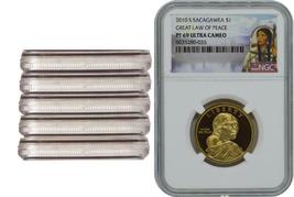 5 Coins 2010-S Sacagawea Proof Coin NGC PF69 Ultra Cameo Sacagawea Label... - £31.44 GBP