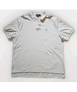 NWT Polo Ralph Lauren Polo Shirt Mens Size 2XL Cream Colored Blue Pony - $644.21 MXN