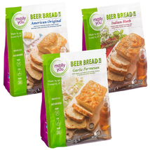 Molly &amp; You Savory Beer Bread Mix Variety Pack (Pack of 3) - a Quick &amp; Easy, Gou - £47.99 GBP
