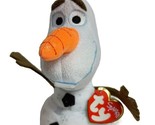 TY Beanie Baby 6&quot; OLAF the Snowman (Disney Frozen) Plush Toy - £4.72 GBP