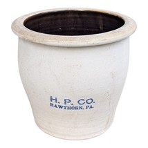 STONEWARE CROCK H.P. CO. HAWTHORN, Pa, ONE GALLON BLUE LETTERING - $1,844.19 MXN