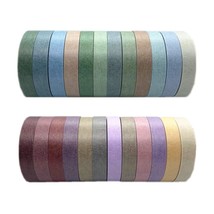 24 Rolls Washi Tape Set Colored Masking Tape Pack Decorative Thin Tapes ... - $14.24