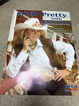 2005 Selena Urchin Miss Rodeo 18”x24” Montana Silversmiths Ad Poster Vin... - $11.88