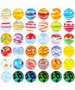 36Pcs Glass Marbles For Kids, Including 31 Colorful Assorted Marbles 5 G... - £18.15 GBP