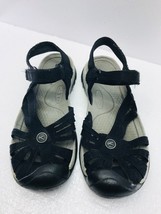 Keen &#39;Rose&#39; Women&#39;s Size 6.5M Black Adjustable Ankle Strap Sport Sandals - £28.43 GBP