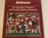 Vintage 1984 Alabama Magazine University Of Alabama Souvenir Football Guide - £6.99 GBP