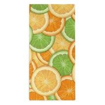 Mondxflaur Colorful Lemon Hand Towels Absorbent for Bathroom 14x29 Inch - £10.35 GBP