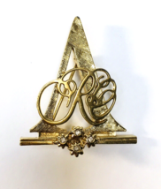 Avon Presidents Club Award pin 93/94 93-94 letter A w/ rhinestones 1.5&quot; ... - $15.00