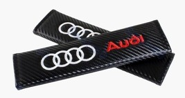 (2) Audi Logo Seat Belt Cover Shoulder Pads Adjustable  Log Comfortable ... - $27.59
