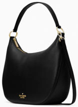 Kate Spade Weston Black Leather Large Shoulder Bag K8453 NWT $399 Retail - £109.48 GBP