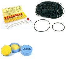 Extra Thin Spring Bars Assorted O-ring Rubber Gaskets &amp; Grease Pads Kit 274 Pcs - £27.13 GBP