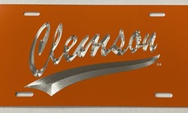 Clemson University Tigers Diamond Etched License Plate Sturdy Metal Car Tag Gift - £21.54 GBP