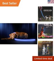 Ultra High-Visibility LED Dog Leash - 350 Yards, USB Rechargeable Safety... - $52.50