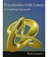 Precalculus Without Limits A Graphing Approach Ron Larson - £29.87 GBP