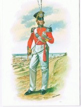 Postcard Stadden Uniform Officer 82nd Prince Of Wales Volunteers 1829 - £2.40 GBP