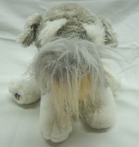 Ganz Webkinz Cute Gray Schnauzer Puppy Dog 9&quot; Plush Stuffed Animal Toy - £11.87 GBP