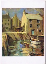 Postcard Fishing Village In Cornwall Edward Wesson - £1.68 GBP