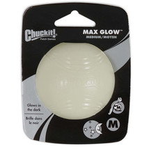 Chuckit! Max Glow Ball Dog Toy White 1ea/MD - £11.10 GBP