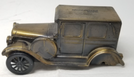 Mercantile Bank St. Louis Car Large Gold Metal Missing Axle As Is Vintage - $23.70