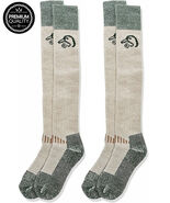 2 Pair Ducks Unlimited Merino Wool Wader Tall Extra Long Heavyweight War... - $27.99