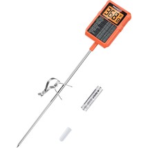 ThermoPro TP510 Waterproof Digital Candy Thermometer with Pot Clip, 8&quot; Long Prob - £35.24 GBP