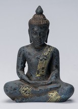 Antik Khmer Stil Holz Sitzende Statue Dhyana Meditation Mudra - - £119.40 GBP