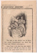 Vintage Print Ad Ivory Soap 1898 5 1/2&quot; x 8 1/4&quot; - $13.70