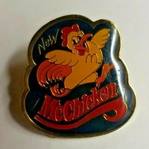 1992 McDonald's "New McChicken" 1"x 1" Lapel Pinback Button T2-4 - £15.17 GBP