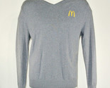 McDONALDS Restaurant Manager Employee Uniform Sweater V Neck Gray Size L... - $26.98