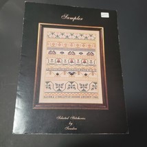 Selected Stitcheries by Sandra Sampler Cross Stitch Pattern 1980 Vintage - £4.44 GBP