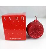 Vintage Avon Glitter &amp; Glow Holiday Candle Red Unused In Original Box Un... - $122.69 MXN
