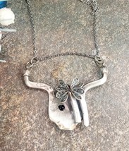 Highland cow pendant made from a 1939 fork - £22.30 GBP