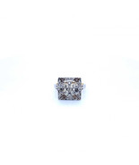 .85 Carat Round Brilliant Diamond Ring 14K Yellow and White Gold Size 6.00 - £3,378.57 GBP