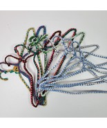 Vintage Crochet Wire Clothes Hangers SET OF 10 Multicolor - $44.00