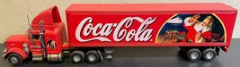 Coca-Cola 1996 Matchbox Semi-Truck Christmas Santa 1:58 Limited Edition Red - $49.49