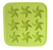 IKEA Ice Cube Tray Mold Stars Green 9 Cavity Silicone Soap Candy Crafts Crayons - £6.74 GBP