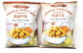 2 Packs Trader Joe&#39;s Maple Pancake Gluten Free Corn &amp; Rice Puffs 4oz Eac... - $19.69